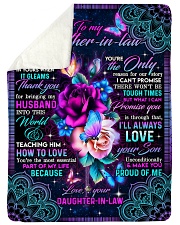 To My Mother-in-law - Flower - Fleece Blanket Sherpa Fleece Blanket tile