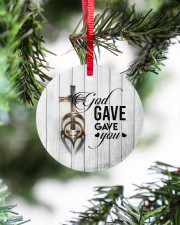 To My Wife - Cross - God gave me you Circle ornament - single (porcelain) aos-circle-ornament-single-porcelain-lifestyles-07