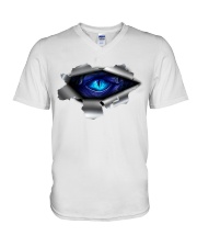 Dragon - Eyes - Sticker V-Neck T-Shirt tile