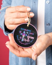 God - Sisters In Christ - Circle Ornament Circle ornament - single (porcelain) aos-circle-ornament-single-porcelain-lifestyles-01