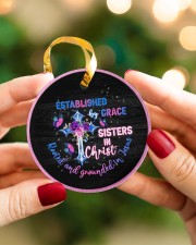 God - Sisters In Christ - Circle Ornament Circle ornament - single (porcelain) aos-circle-ornament-single-porcelain-lifestyles-08
