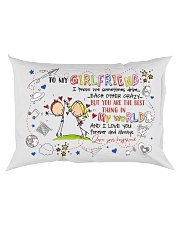 TO MY GIRLFRIEND - COUPLE - I LOVE YOU Rectangular Pillowcase back