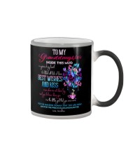 Grandma to Granddaughter - Best Wishes And Kiss Color Changing Mug tile