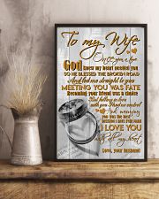 TO MY WIFE - COUPLE RINGS - I LOVE YOU 16x24 Poster lifestyle-poster-3