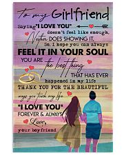 TO MY GIRLFRIEND - COUPLE - I LOVE YOU 16x24 Poster front