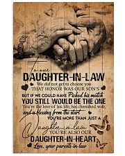 To Our Daughter-in-law - Hand In Hand - The One 16x24 Poster front