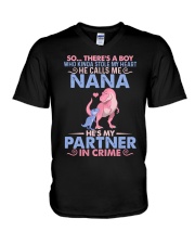 SAURUS - SO THERE IS - T-REX - CRIME V-Neck T-Shirt thumbnail