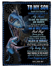 To My Son - Inside This Blanket Small Fleece Blanket - 30" x 40" front