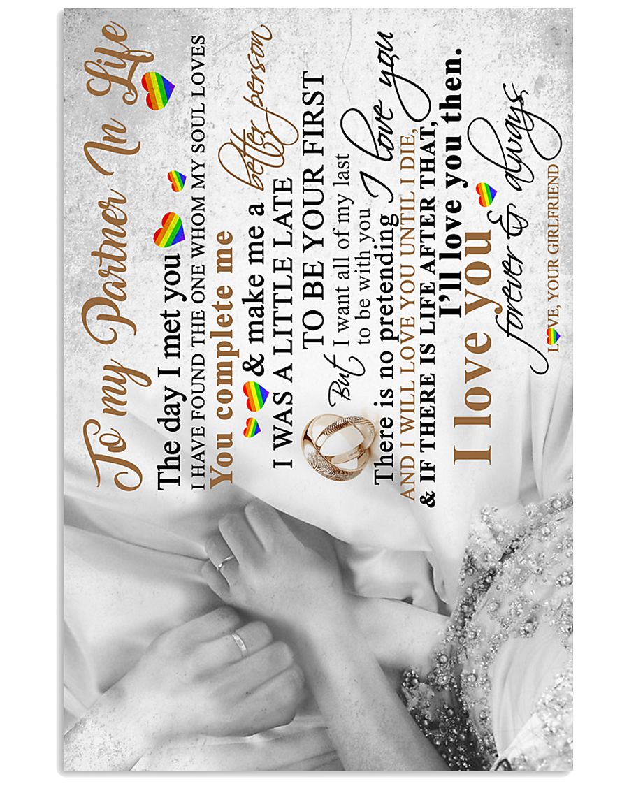 TO MY PARTNER IN LIFE 16x24 Poster