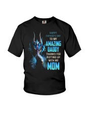 T-SHIRT - TO MY BONUS DAD - DRAGON Youth T-Shirt tile