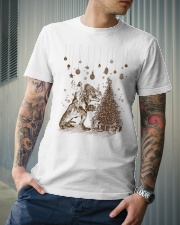 Saurus Christmas - Jesus Riding T rex - T-shirt Classic T-Shirt lifestyle-mens-crewneck-front-6
