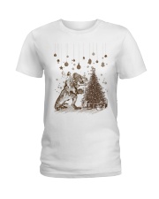 Saurus Christmas - Jesus Riding T rex - T-shirt Ladies T-Shirt tile