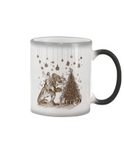 Saurus Christmas - Jesus Riding T rex - T-shirt Color Changing Mug tile
