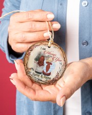 Angel Grandpa - I Am Always With You Circle ornament - single (porcelain) aos-circle-ornament-single-porcelain-lifestyles-01