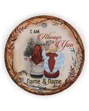 Angel Grandpa - I Am Always With You Circle Ornament (Wood tile