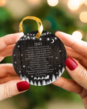 Dad - A Little Christmas Star Hung Upon My Tree Circle ornament - single (porcelain) aos-circle-ornament-single-porcelain-lifestyles-08