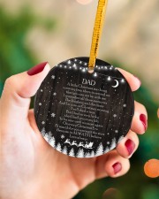 Dad - A Little Christmas Star Hung Upon My Tree Circle ornament - single (porcelain) aos-circle-ornament-single-porcelain-lifestyles-09