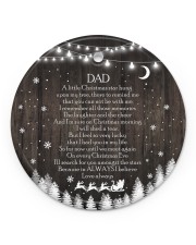 Dad - A Little Christmas Star Hung Upon My Tree Circle ornament - single (porcelain) front