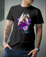 Dragon - Flower - T-Shirt Classic T-Shirt lifestyle-mens-crewneck-front-6