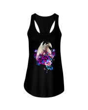 Dragon - Flower - T-Shirt Ladies Flowy Tank tile