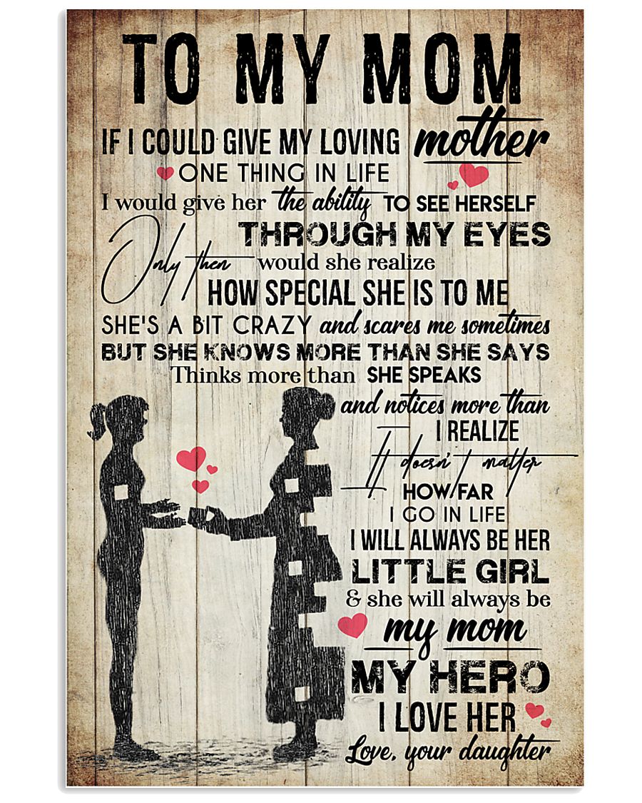 TO MY MOM - VINTAGE - YOU ARE APPRECIATED 16x24 Poster