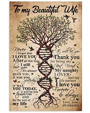 TO MY BEAUTIFUL WIFE 16x24 Poster front