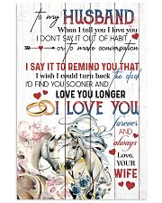 TO MY HUSBAND - COUPLE - I LOVE YOU 16x24 Poster front