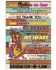 TO MY MOTHET-IN-LAW - HIPPIE - THANK YOU 16x24 Poster front