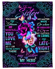 To My Sister - Fleece Blanket Small Fleece Blanket - 30" x 40" front