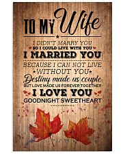 TO MY WIFE 16x24 Poster front