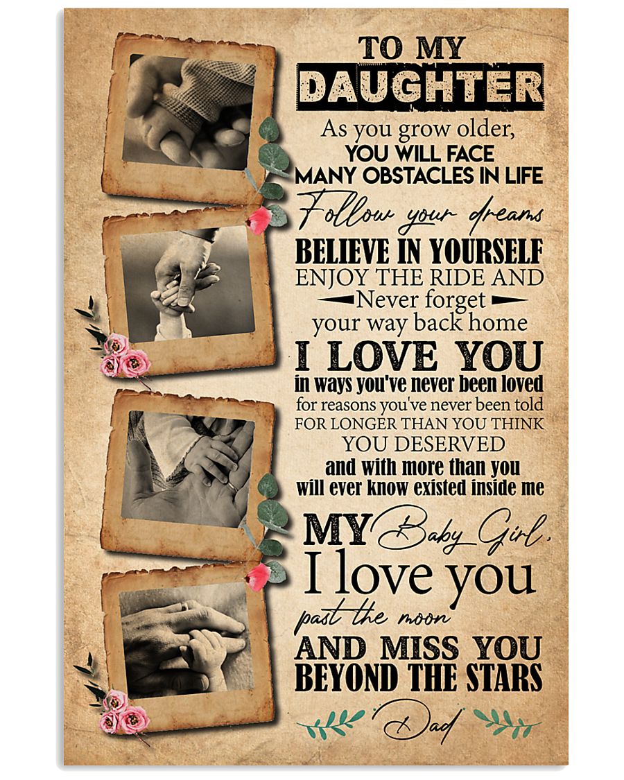 TO DAUGHTER - HANDS - BEYOND STARS 16x24 Poster