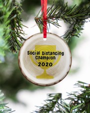 Christmas - Corona Virus - The Truggle Was Real Circle ornament - single (porcelain) aos-circle-ornament-single-porcelain-lifestyles-07