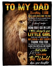 FLEECE BLANKET - TO MY DAD - THANK YOU Small Fleece Blanket - 30" x 40" front