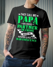 PAPA - BECAUSE - BAD INFLUENCE Classic T-Shirt lifestyle-mens-crewneck-front-6