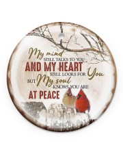 My Mind Still Talks To You - Cardinal Circle ornament - single (porcelain) front