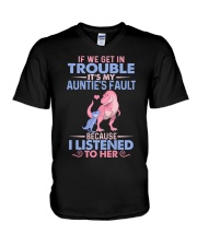 IT'S MY AUNTIE'S FAULT V-Neck T-Shirt thumbnail