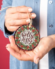 Christmas - Holy Joly - Circle Ornament Circle ornament - single (porcelain) aos-circle-ornament-single-porcelain-lifestyles-01