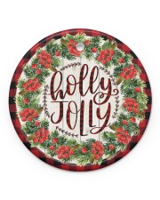 Christmas - Holy Joly - Circle Ornament Circle ornament - single (porcelain) front