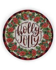 Christmas - Holy Joly - Circle Ornament Circle Ornament (Wood tile
