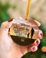 You Are Braver Than You Believe - Personalized Circle ornament - single (porcelain) aos-circle-ornament-single-porcelain-lifestyles-09