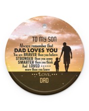You Are Braver Than You Believe - Personalized Circle ornament - single (porcelain) front