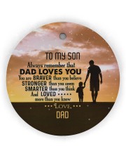 You Are Braver Than You Believe - Personalized Circle Ornament (Wood tile