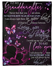 GRANDMA TO GRANDDAUGHTER Small Fleece Blanket - 30" x 40" front