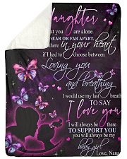 GRANDMA TO GRANDDAUGHTER Large Sherpa Fleece Blanket - 60" x 80" thumbnail
