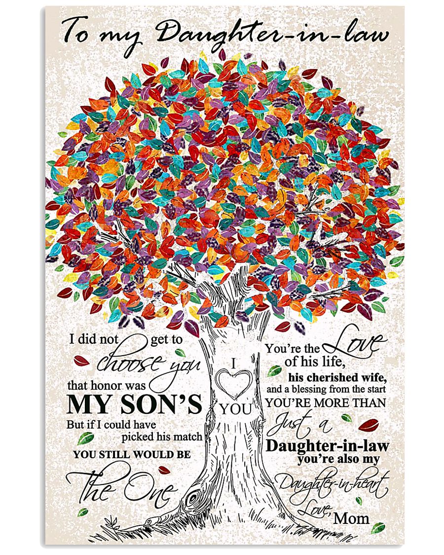 MOM TO DAUGHTER IN LAW 16x24 Poster