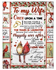 TO MY WIFE Fleece Blanket tile