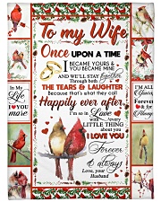 TO MY WIFE Large Fleece Blanket - 60" x 80" front