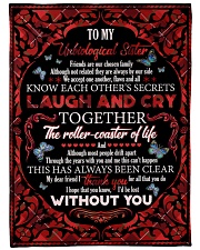 To My Unbiological Sister - Fleece Blanket Large Fleece Blanket - 60" x 80" front
