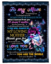 FLEECE BLANKET - TO MY MOM - FLOWER Small Fleece Blanket - 30" x 40" front
