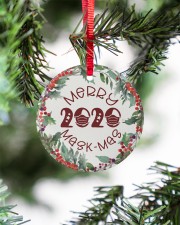 Christmas - Corona Virus Pandemic - Oh QuaranTree Circle ornament - single (porcelain) aos-circle-ornament-single-porcelain-lifestyles-07